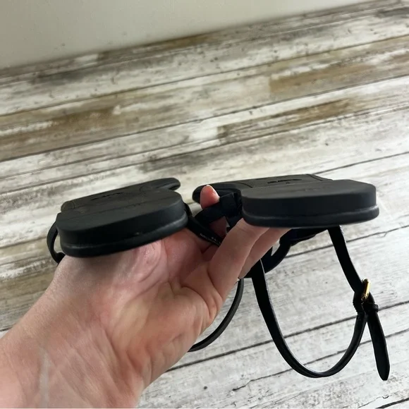 Coach Jaci Logo Leather Sandals - Picture 13 of 13